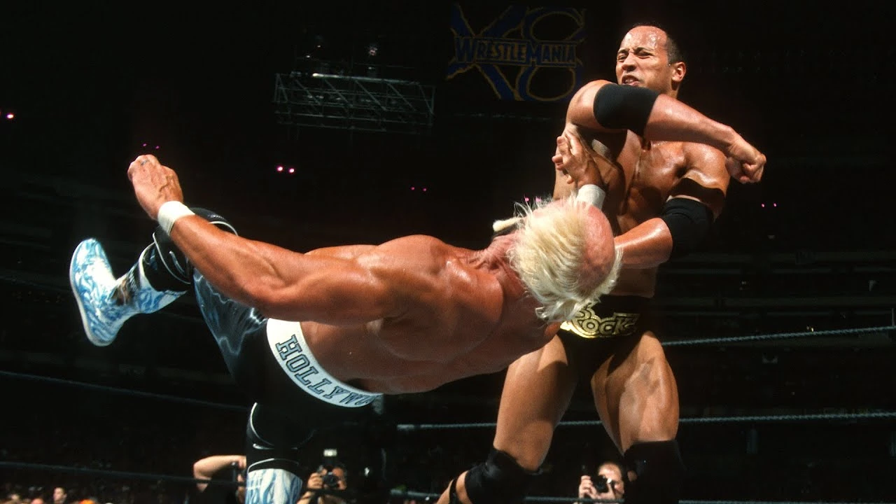 Hulk Hogan vs The Rock – WrestleMania 18 (2002)