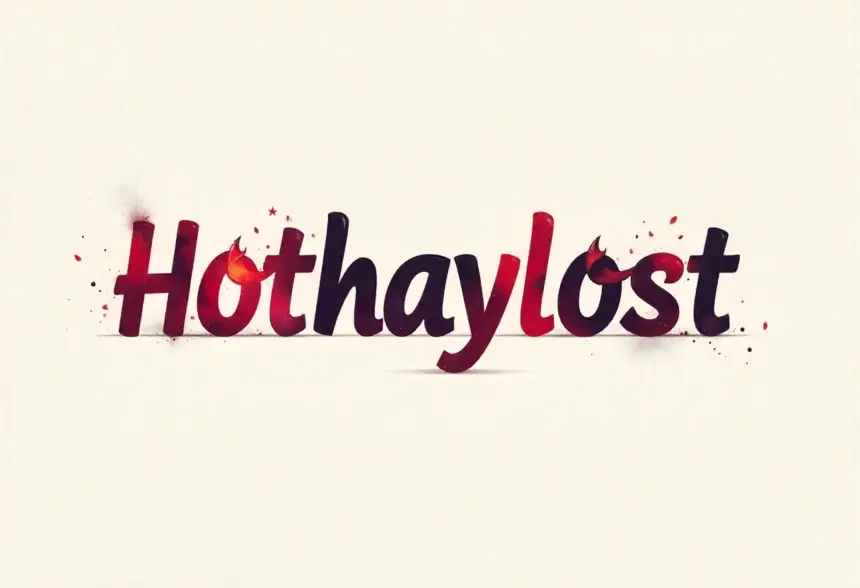Digital illustration showing the word 'Hothaylost' with contrasting hot and cold visual elements representing confidence and uncertainty in modern digital culture